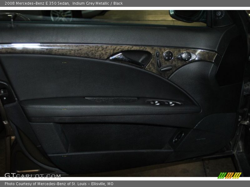 Indium Grey Metallic / Black 2008 Mercedes-Benz E 350 Sedan