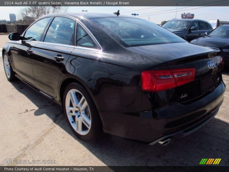 Havanna Black Metallic / Nougat Brown 2014 Audi A6 3.0T quattro Sedan