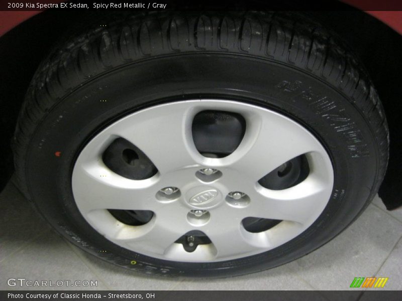 Spicy Red Metallic / Gray 2009 Kia Spectra EX Sedan