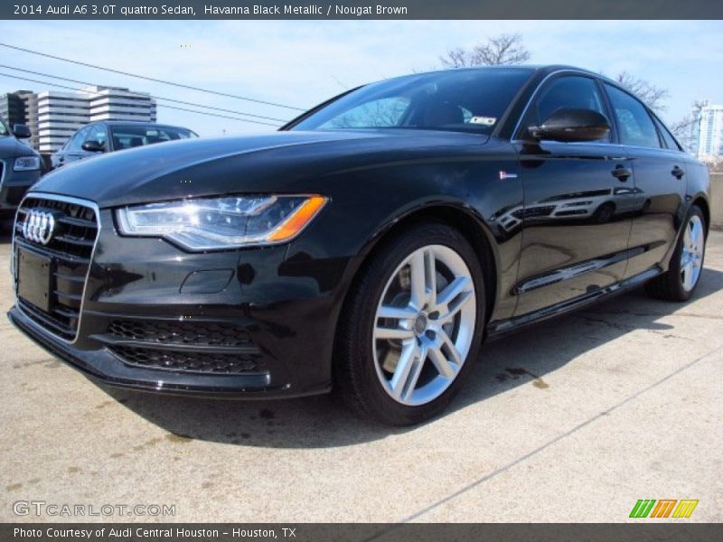 Havanna Black Metallic / Nougat Brown 2014 Audi A6 3.0T quattro Sedan