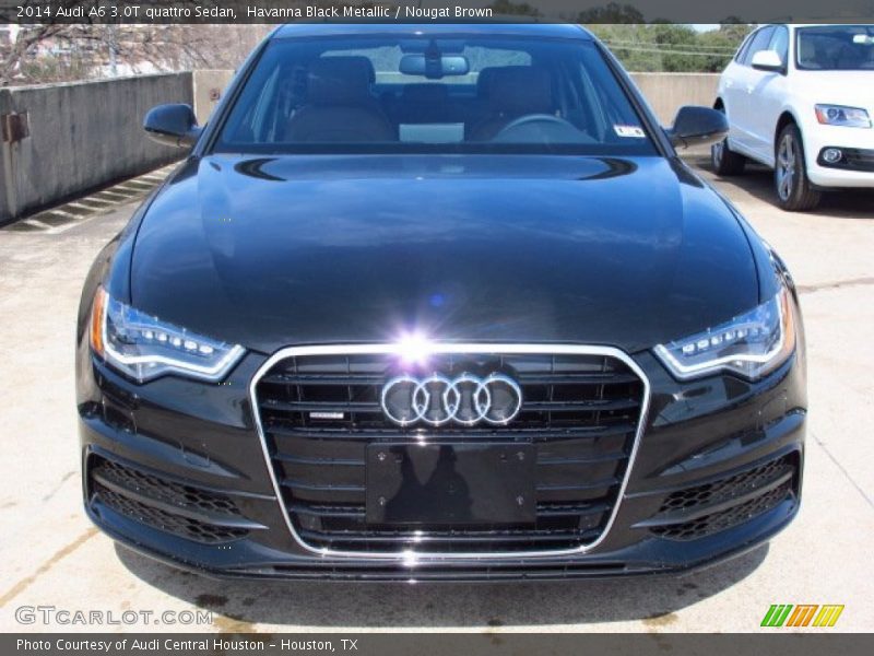 Havanna Black Metallic / Nougat Brown 2014 Audi A6 3.0T quattro Sedan