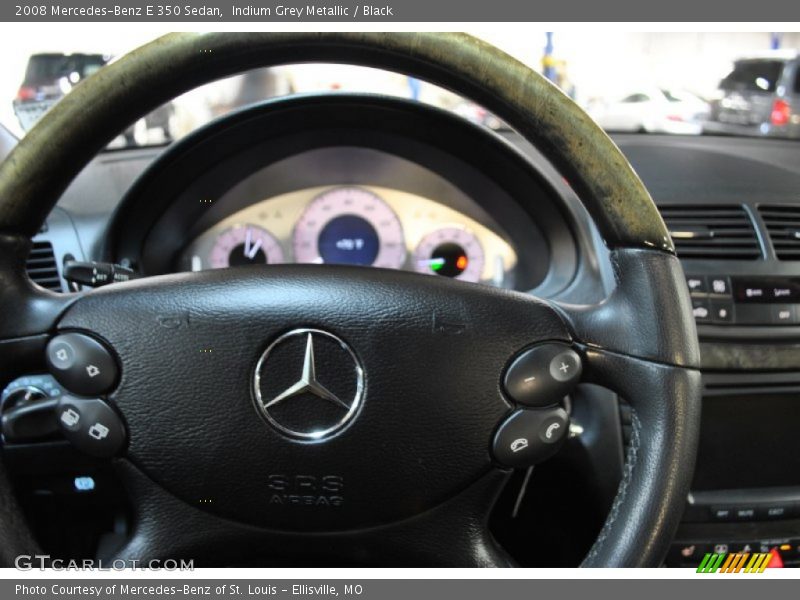 Indium Grey Metallic / Black 2008 Mercedes-Benz E 350 Sedan