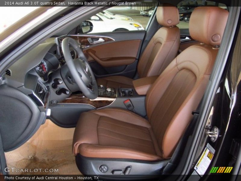 Havanna Black Metallic / Nougat Brown 2014 Audi A6 3.0T quattro Sedan