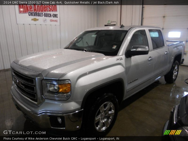 Quicksilver Metallic / Jet Black/Dark Ash 2014 GMC Sierra 1500 SLT Crew Cab 4x4