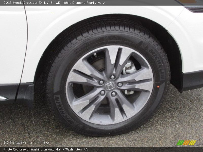 White Diamond Pearl / Ivory 2013 Honda Crosstour EX-L V-6 4WD