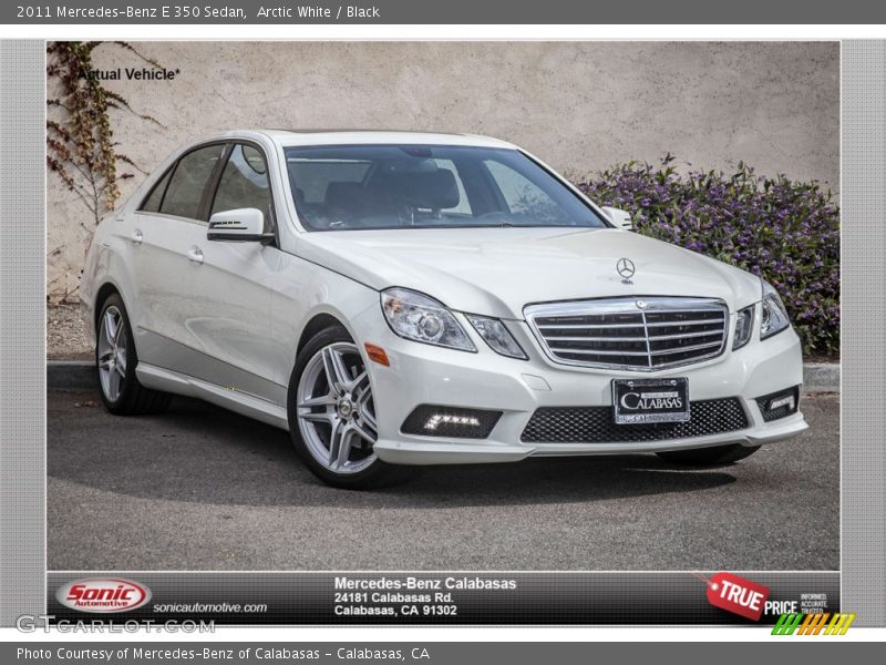 Arctic White / Black 2011 Mercedes-Benz E 350 Sedan