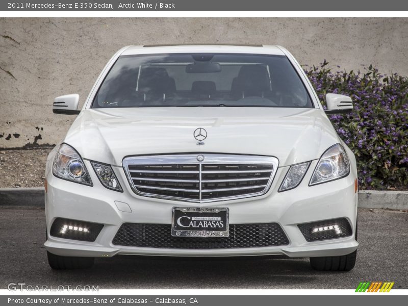 Arctic White / Black 2011 Mercedes-Benz E 350 Sedan