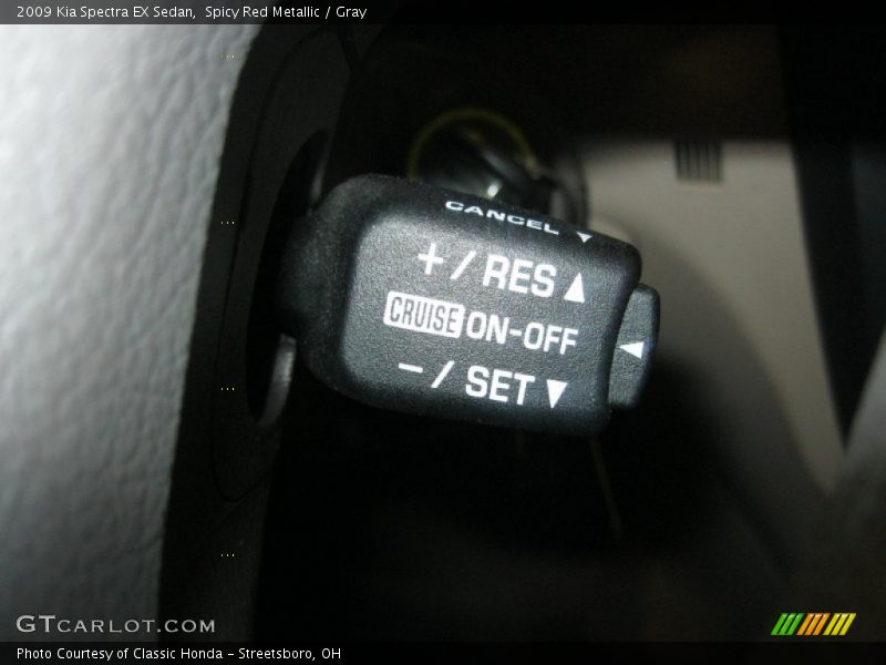 Spicy Red Metallic / Gray 2009 Kia Spectra EX Sedan