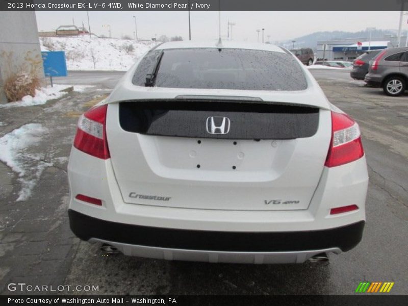 White Diamond Pearl / Ivory 2013 Honda Crosstour EX-L V-6 4WD