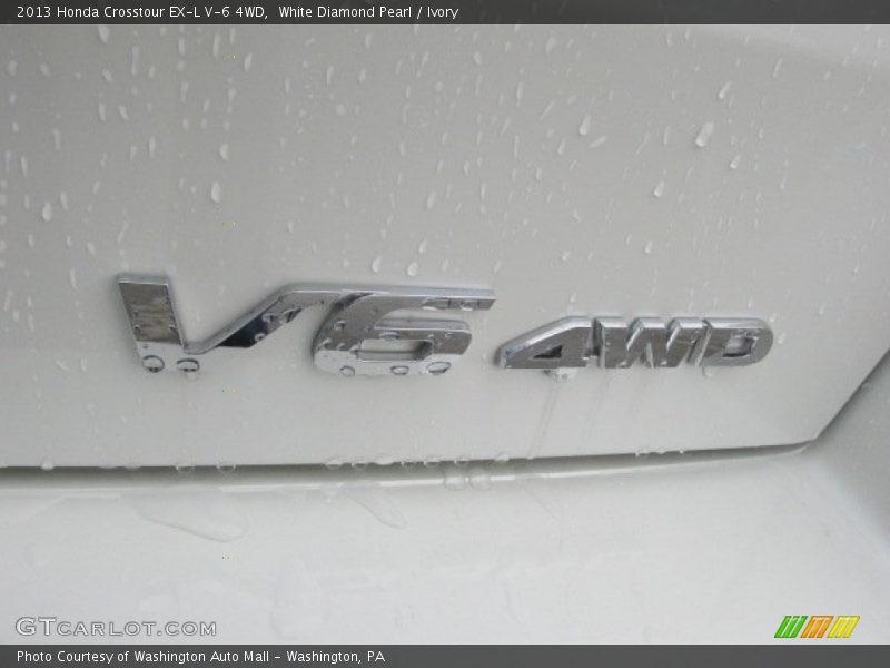 White Diamond Pearl / Ivory 2013 Honda Crosstour EX-L V-6 4WD