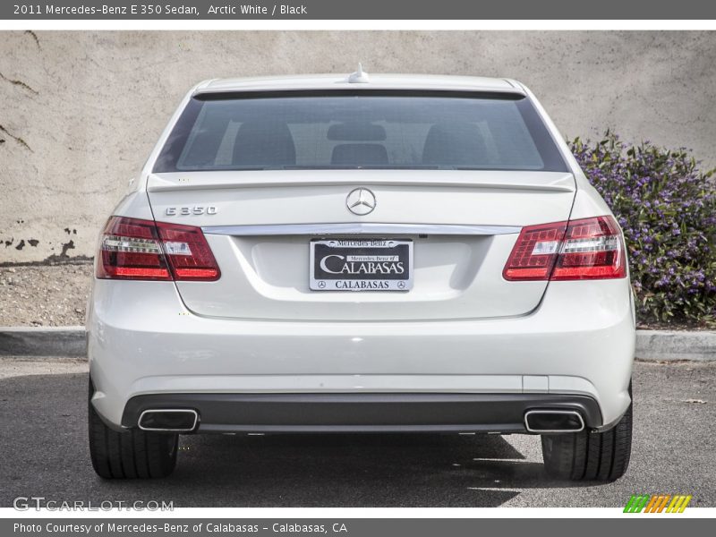 Arctic White / Black 2011 Mercedes-Benz E 350 Sedan