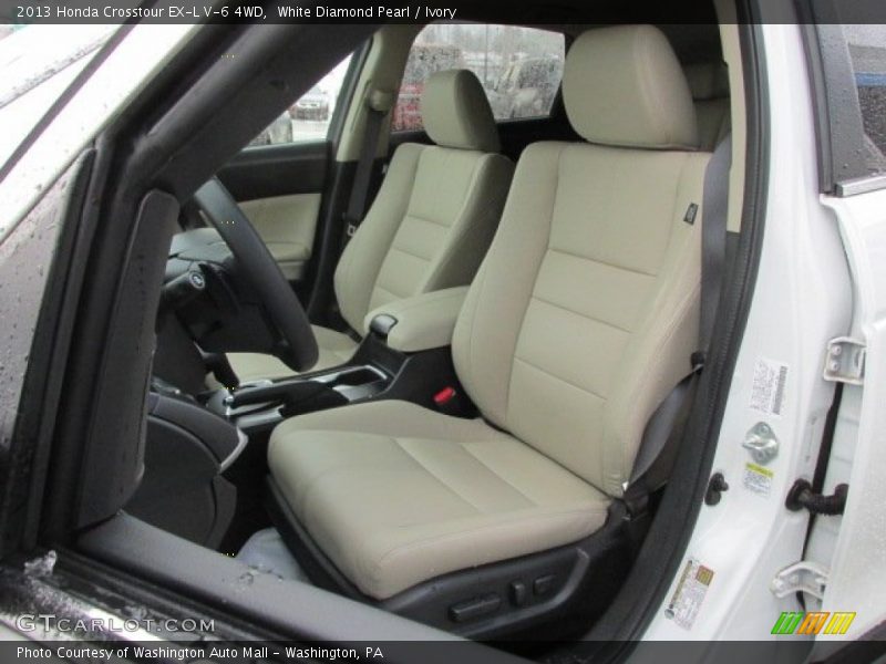 White Diamond Pearl / Ivory 2013 Honda Crosstour EX-L V-6 4WD