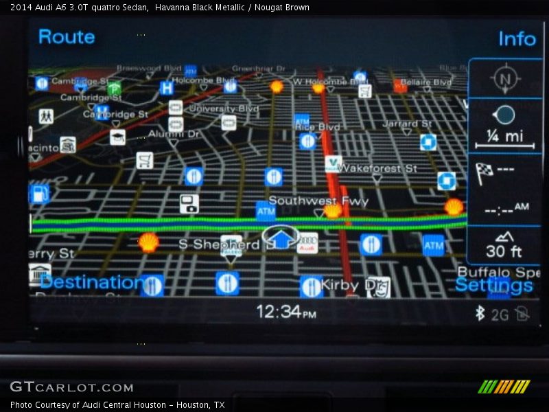Havanna Black Metallic / Nougat Brown 2014 Audi A6 3.0T quattro Sedan