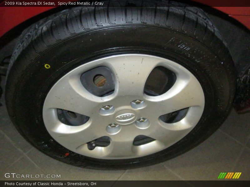 Spicy Red Metallic / Gray 2009 Kia Spectra EX Sedan