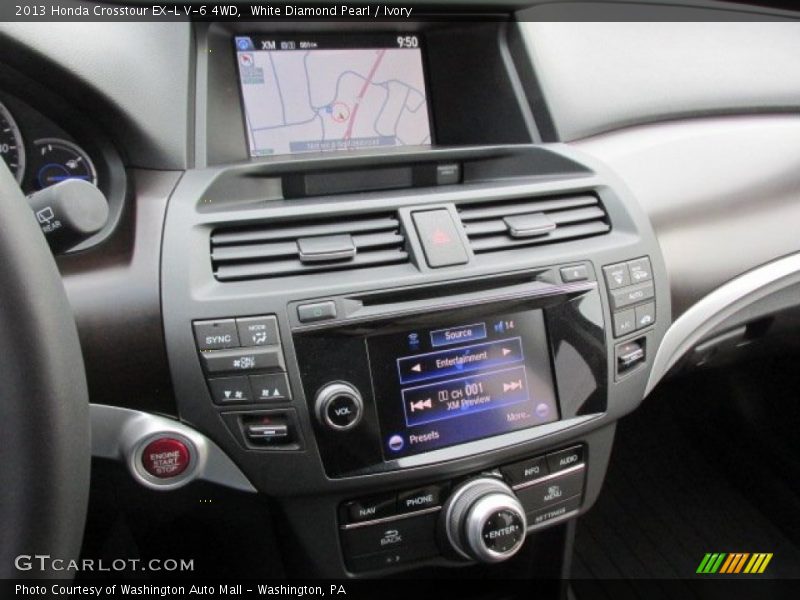 White Diamond Pearl / Ivory 2013 Honda Crosstour EX-L V-6 4WD