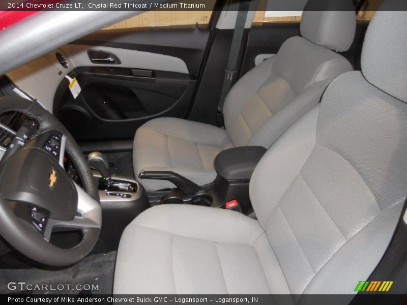 Crystal Red Tintcoat / Medium Titanium 2014 Chevrolet Cruze LT