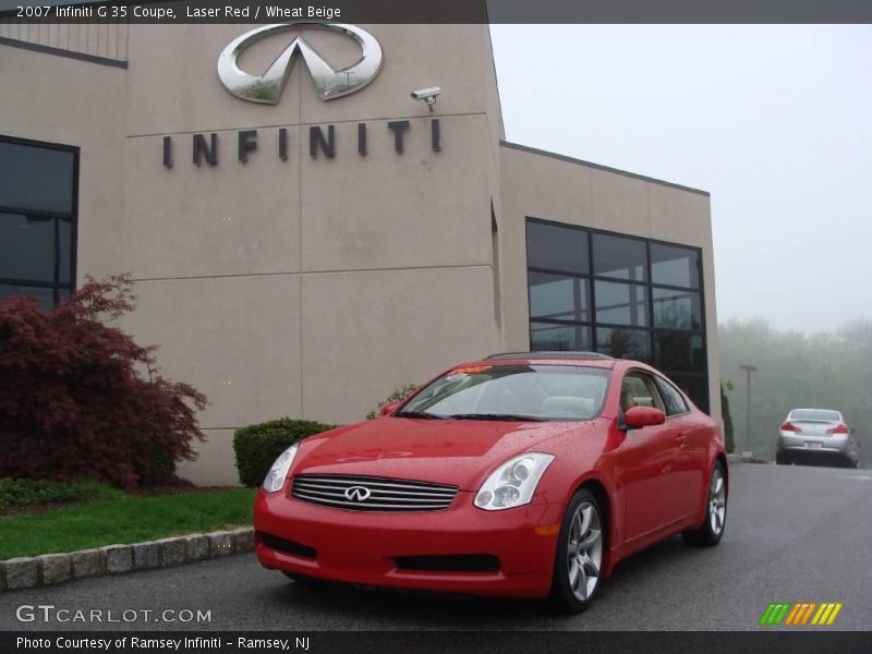 Laser Red / Wheat Beige 2007 Infiniti G 35 Coupe