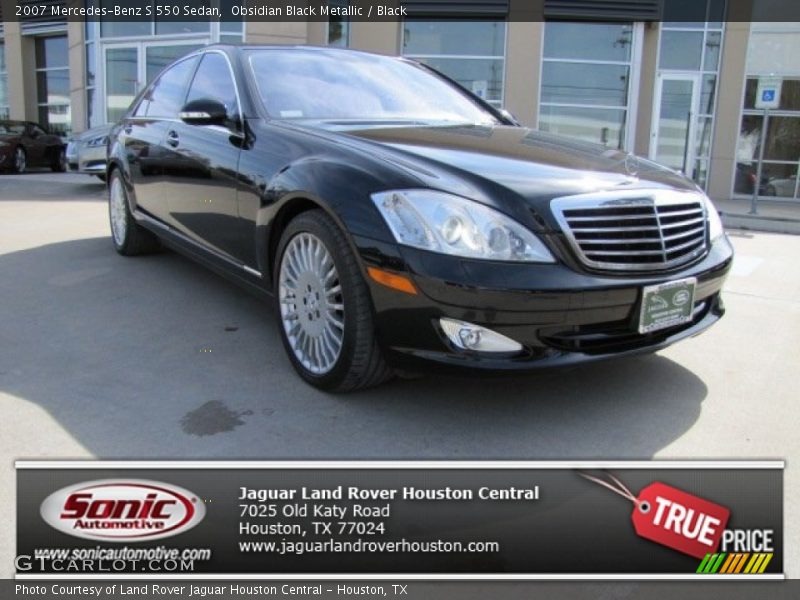 Obsidian Black Metallic / Black 2007 Mercedes-Benz S 550 Sedan