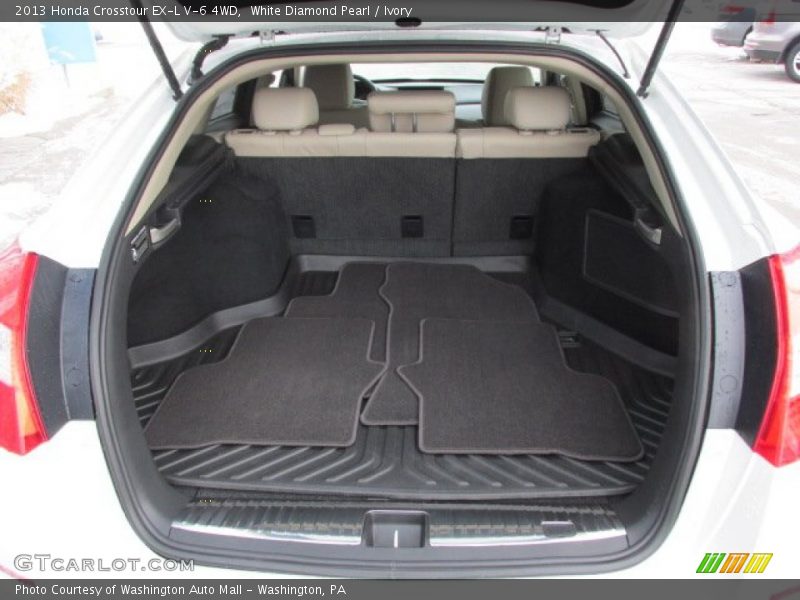 White Diamond Pearl / Ivory 2013 Honda Crosstour EX-L V-6 4WD