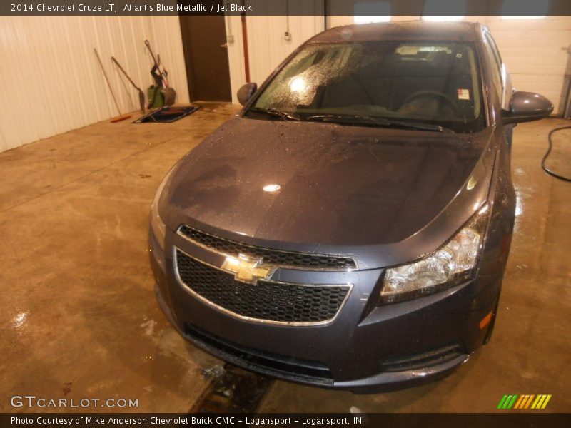 Atlantis Blue Metallic / Jet Black 2014 Chevrolet Cruze LT
