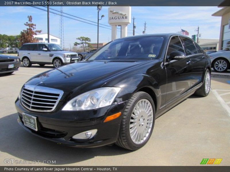 Obsidian Black Metallic / Black 2007 Mercedes-Benz S 550 Sedan