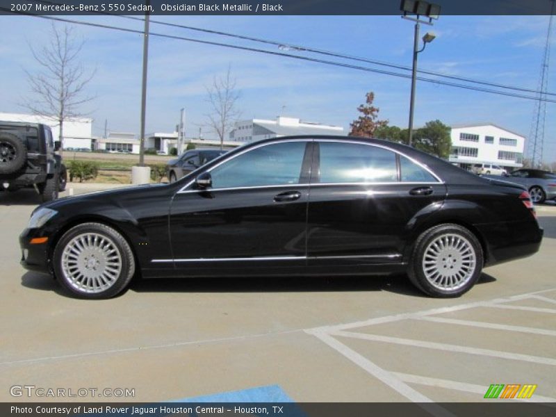 Obsidian Black Metallic / Black 2007 Mercedes-Benz S 550 Sedan