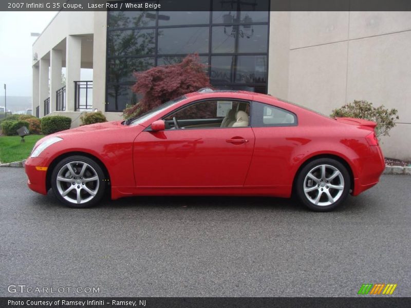 Laser Red / Wheat Beige 2007 Infiniti G 35 Coupe
