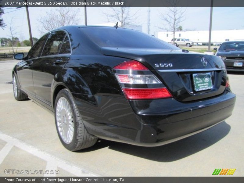 Obsidian Black Metallic / Black 2007 Mercedes-Benz S 550 Sedan