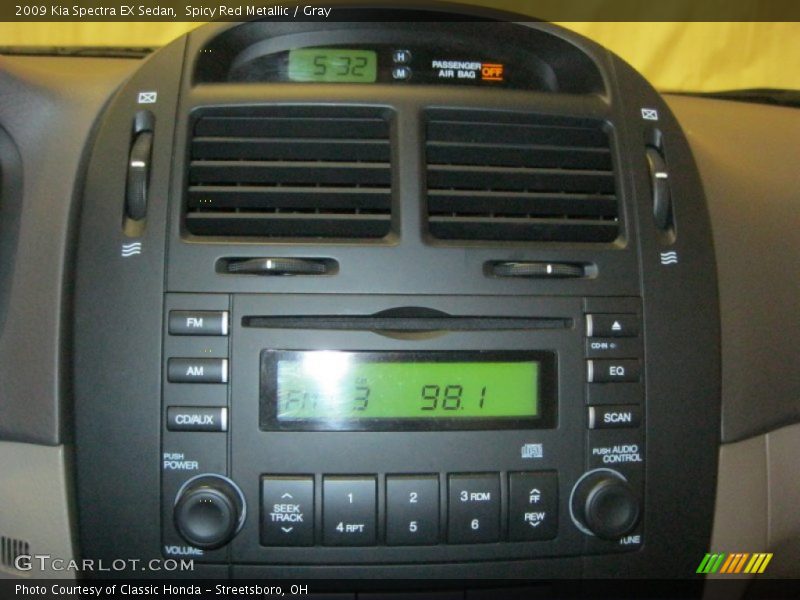 Spicy Red Metallic / Gray 2009 Kia Spectra EX Sedan