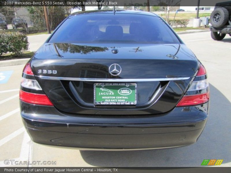 Obsidian Black Metallic / Black 2007 Mercedes-Benz S 550 Sedan