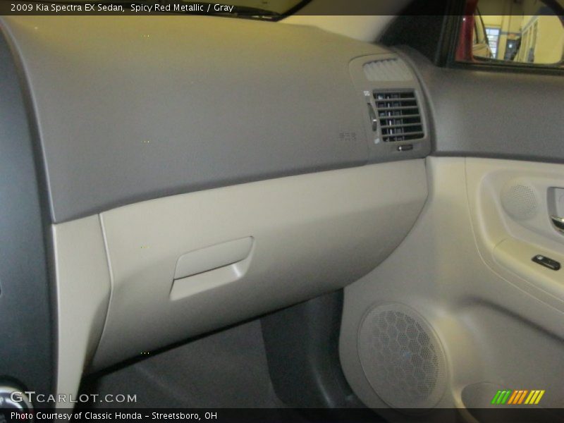 Spicy Red Metallic / Gray 2009 Kia Spectra EX Sedan