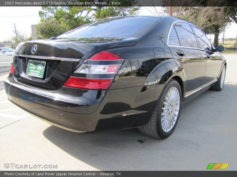 Obsidian Black Metallic / Black 2007 Mercedes-Benz S 550 Sedan