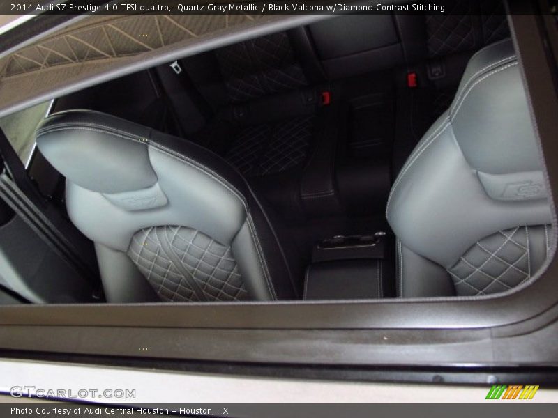 Quartz Gray Metallic / Black Valcona w/Diamond Contrast Stitching 2014 Audi S7 Prestige 4.0 TFSI quattro