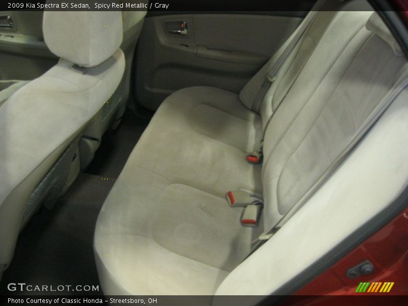 Spicy Red Metallic / Gray 2009 Kia Spectra EX Sedan