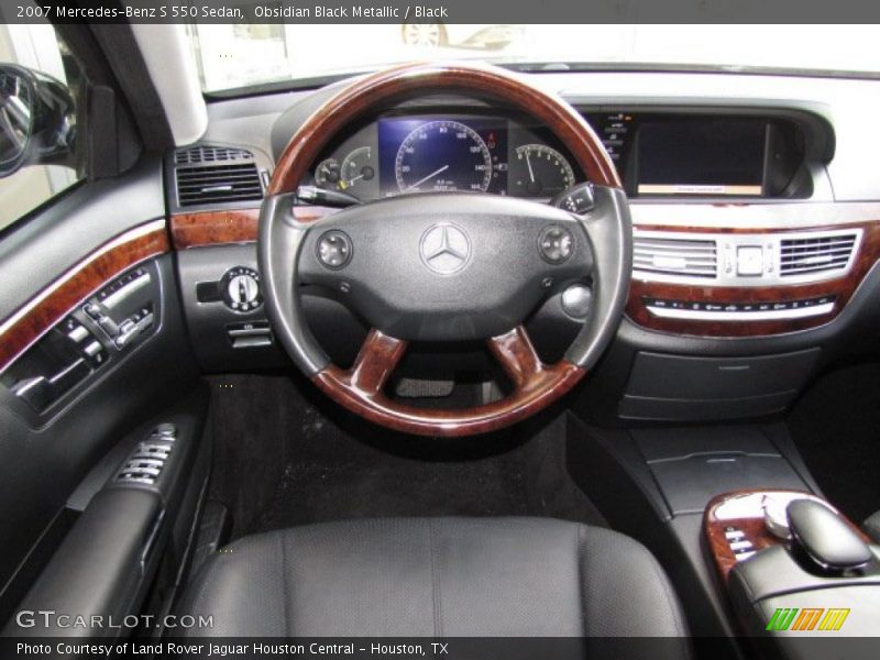 Obsidian Black Metallic / Black 2007 Mercedes-Benz S 550 Sedan