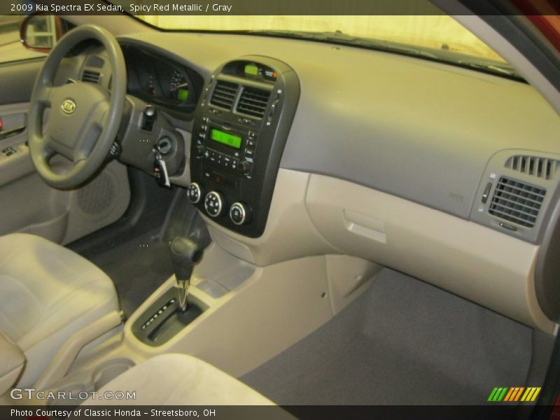 Spicy Red Metallic / Gray 2009 Kia Spectra EX Sedan