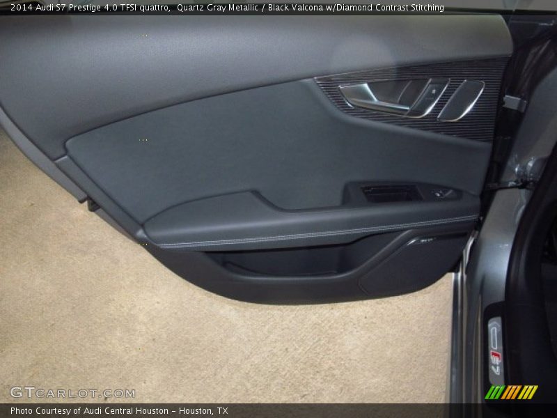 Quartz Gray Metallic / Black Valcona w/Diamond Contrast Stitching 2014 Audi S7 Prestige 4.0 TFSI quattro
