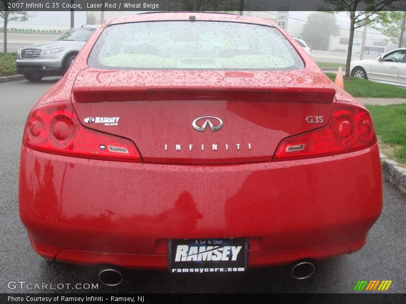 Laser Red / Wheat Beige 2007 Infiniti G 35 Coupe