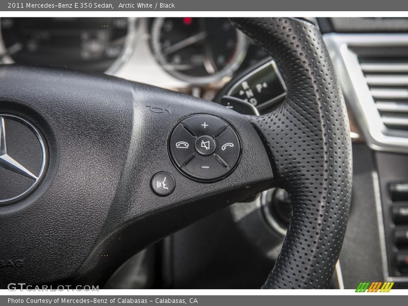 Arctic White / Black 2011 Mercedes-Benz E 350 Sedan