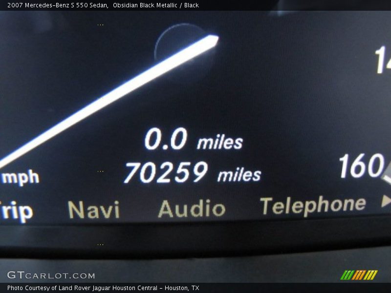 Obsidian Black Metallic / Black 2007 Mercedes-Benz S 550 Sedan