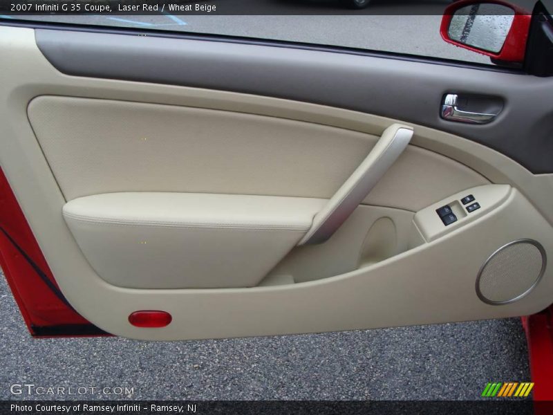 Laser Red / Wheat Beige 2007 Infiniti G 35 Coupe