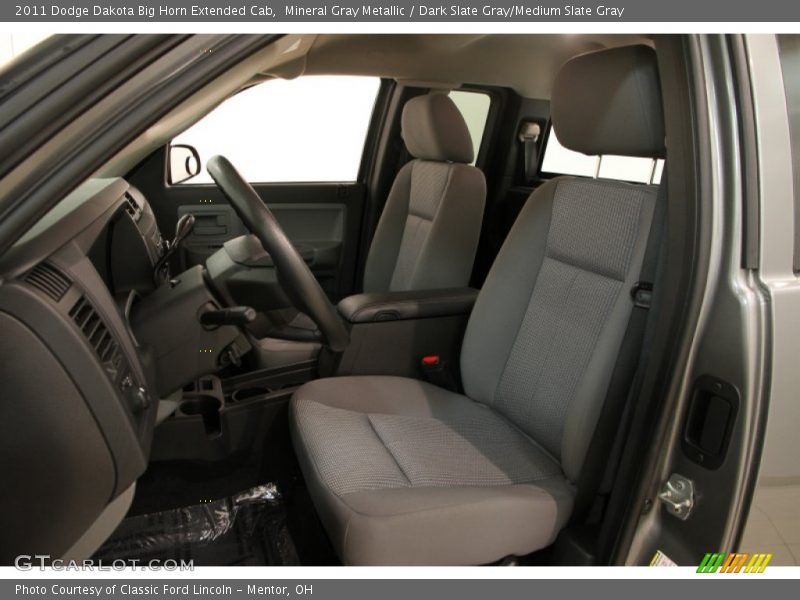 Front Seat of 2011 Dakota Big Horn Extended Cab