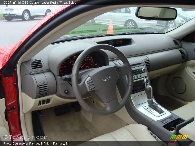 Laser Red / Wheat Beige 2007 Infiniti G 35 Coupe