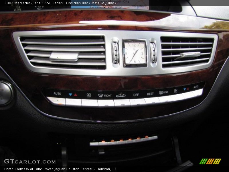 Obsidian Black Metallic / Black 2007 Mercedes-Benz S 550 Sedan