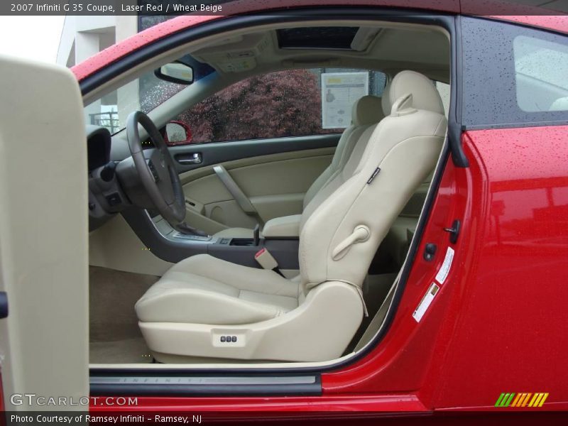 Laser Red / Wheat Beige 2007 Infiniti G 35 Coupe