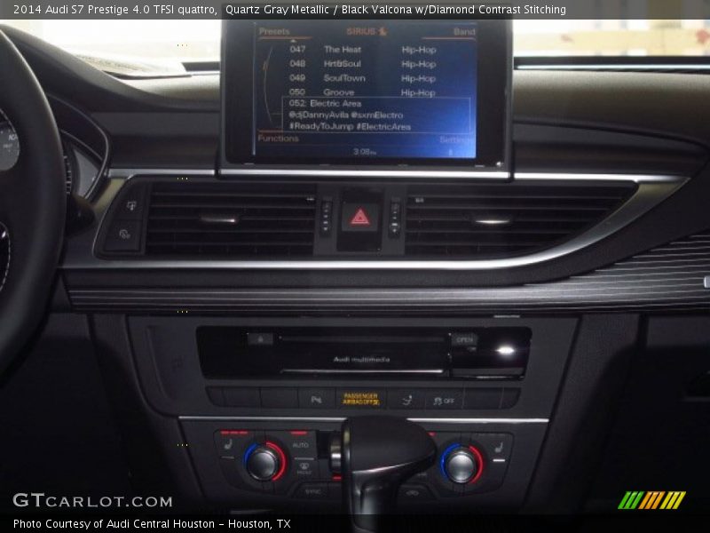 Quartz Gray Metallic / Black Valcona w/Diamond Contrast Stitching 2014 Audi S7 Prestige 4.0 TFSI quattro