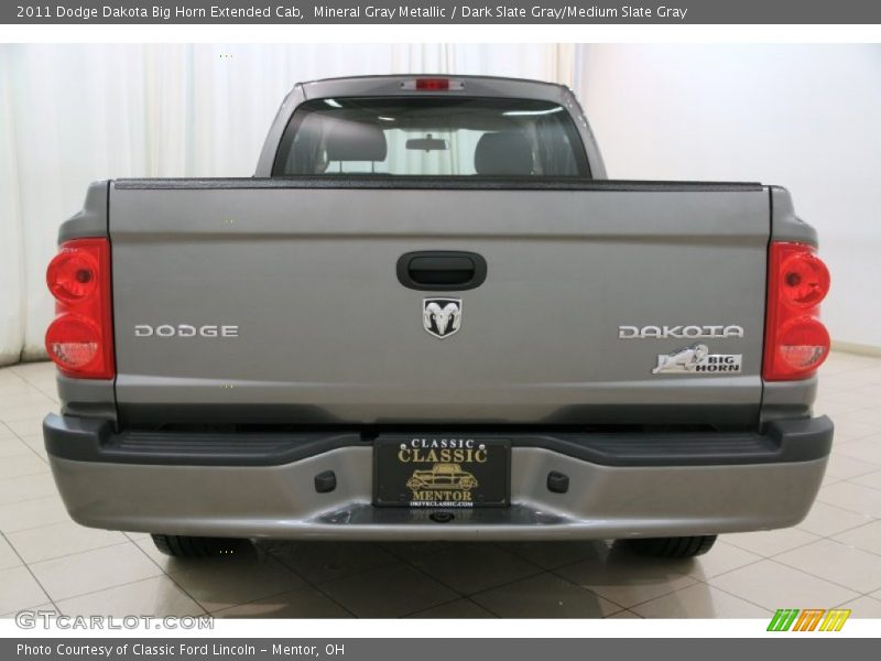 Mineral Gray Metallic / Dark Slate Gray/Medium Slate Gray 2011 Dodge Dakota Big Horn Extended Cab