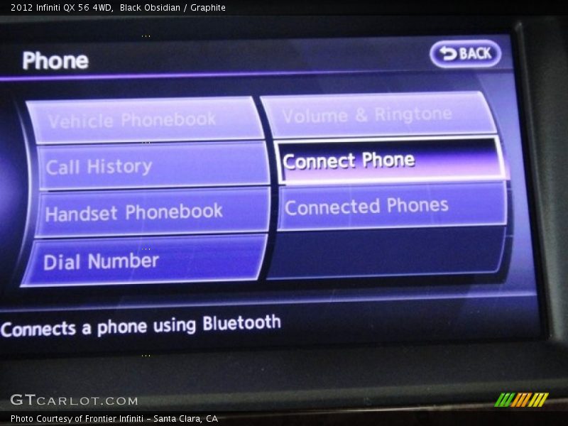 Black Obsidian / Graphite 2012 Infiniti QX 56 4WD
