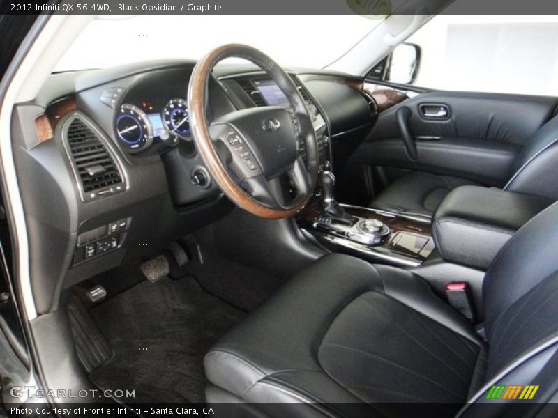Black Obsidian / Graphite 2012 Infiniti QX 56 4WD