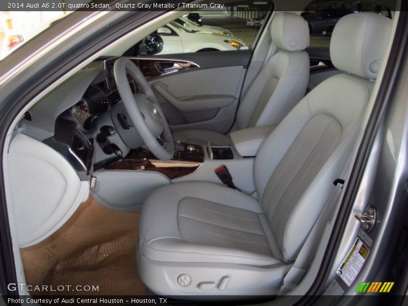 Quartz Gray Metallic / Titanium Gray 2014 Audi A6 2.0T quattro Sedan